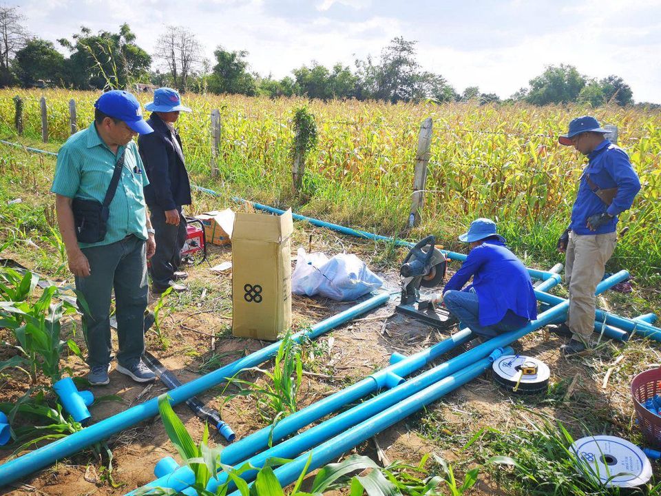 Water System Installation Activities in Corn Field at Koh Sotin District